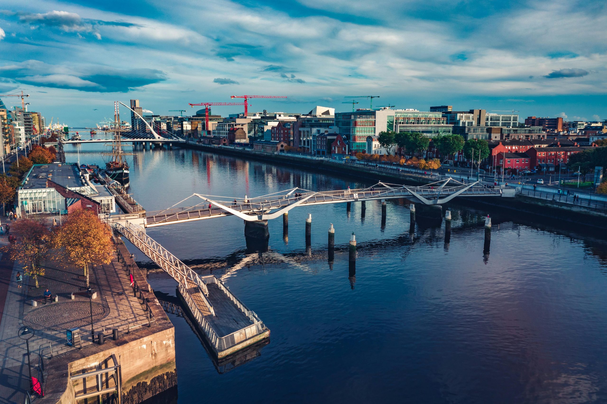 Dublin city featuring bridges